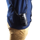 Dual Lens Fast Converter for Canon EF-mount Camera with Shoulder Strap - Black