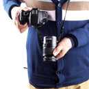 Dual Lens Fast Converter for Canon EF-mount Camera with Shoulder Strap - Black