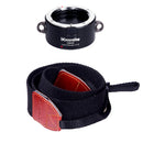 Dual Lens Fast Converter for Sony E-mount Camera with Shoulder Strap - Black
