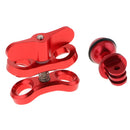 Aluminum Alloy Underwater Diving Ball Clamp Mount Bracket Joint Arm for GoPro Hero Action Cameras - Red