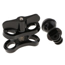 Aluminum Alloy Underwater Diving Ball Clamp Mount Bracket Joint Arm for GoPro Hero Action Cameras - Black