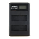 LCD Display USB Dual Ports Slot 2 Channels Battery Charger EN-EL14 for Nikon D3100 D3200 D3300 D5100 etc Cameras