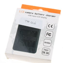 LCD Display USB Dual Ports Slot 2 Channels Battery Charger EN-EL14 for Nikon D3100 D3200 D3300 D5100 etc Cameras
