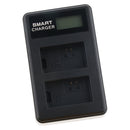 LCD Display USB Dual Ports Slot 2 Channels Battery Charger NP-FW50 for Sony SLT A33 Alpha NEX F3 6 5 5N etc Cameras