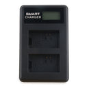 LCD Display USB Dual Ports Slot 2 Channels Battery Charger NP-FW50 for Sony SLT A33 Alpha NEX F3 6 5 5N etc Cameras