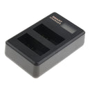 LCD Display USB Dual Ports Slot 2 Channels Battery Charger LP-E8 for Canon EOS 600D 700D etc Cameras
