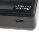 LCD Display USB Dual Ports Slot 2 Channels Battery Charger LP-E8 for Canon EOS 600D 700D etc Cameras