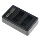 LCD Display USB Dual Ports Slot 2 Channels Battery Charger LP-E8 for Canon EOS 600D 700D etc Cameras