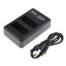 LCD Display USB Dual Ports Slot 2 Channels Battery Charger LP-E8 for Canon EOS 600D 700D etc Cameras