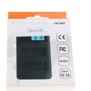 LCD Display USB Dual Ports Slot 2 Channels Battery Charger LP-E10 for Canon EOS 1100D 1200D 1300D etc Cameras