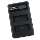 LCD Display USB Dual Ports Slot 2 Channels Battery Charger LP-E10 for Canon EOS 1100D 1200D 1300D etc Cameras