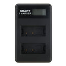LP-E17 USB Travel Battery Charger Dual Channels with Charging Cable for Canon Rebel T6i T6s 8000D Kiss X8i Digital Cameras