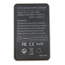 LP-E17 USB Travel Battery Charger Dual Channels with Charging Cable for Canon Rebel T6i T6s 8000D Kiss X8i Digital Cameras