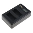 LP-E17 USB Travel Battery Charger Dual Channels with Charging Cable for Canon Rebel T6i T6s 8000D Kiss X8i Digital Cameras