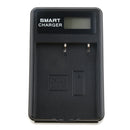 LCD Display USB Dual Ports Slot 2 Channels Camera Charger for Olympus BLH-1 BLH1 OM-D OMD E-M1 MARK IIBLH-1 Batteries Black