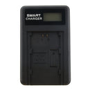 LCD Display USB Travel Battery Charger + Charging Cable for Sony A9 A9R A9S NP-FZ100