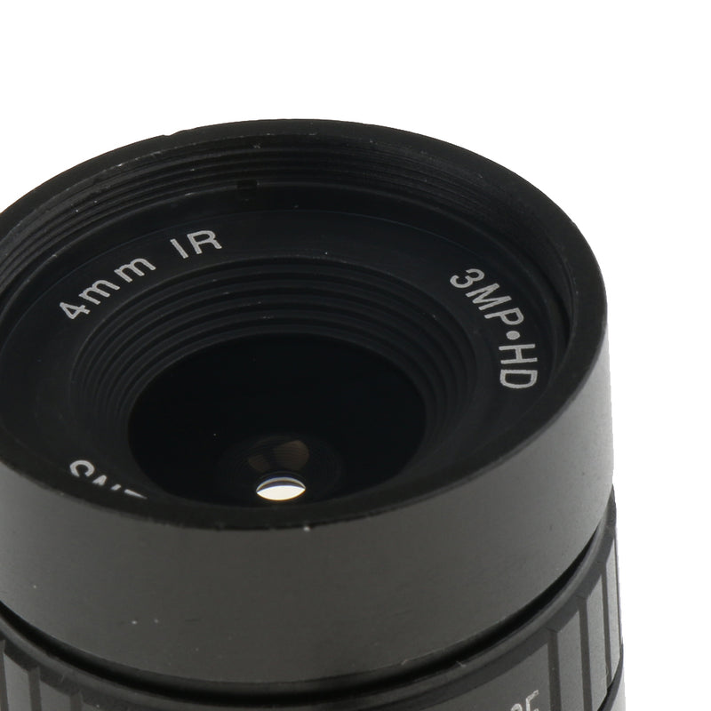 1/2'' 4mm f/1.2 3MP CS-Mount Fixed Iris CCTV IR Lens for Network Security Surveillance Camera