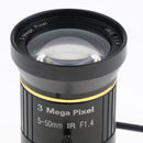 2/3'' F1.4 IR Zoom 5-55mm CCTV Camera Lens CS Mount for Industrial Microscope Metal Optical Glass