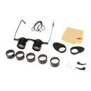 2.5X-15X Adjustable Optical Glasses Ultralight Folding Hand Free Outdoor Fishing Night Vision Binoculars Telescope + 5 Size Lens