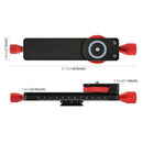 Macro Focusing Rail Gear Slider Dovetail Plate 1/4" 3/8" for Camera 115mm Adjustment 15kg Max Load