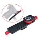 Macro Focusing Rail Gear Slider Dovetail Plate 1/4" 3/8" for Camera 115mm Adjustment 15kg Max Load
