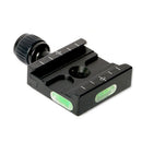 60x38mm Tripod Ball Head Quick Release Plate Adapter Clamp for Camera Flash Hot Shoe Mount