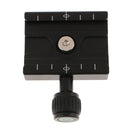 60x38mm Tripod Ball Head Quick Release Plate Adapter Clamp for Camera Flash Hot Shoe Mount