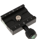 60x38mm Tripod Ball Head Quick Release Plate Adapter Clamp for Camera Flash Hot Shoe Mount