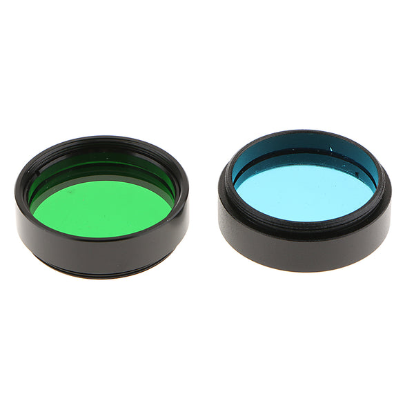1.25'' Telescope Eyepiece Color Filter Set Lunar Planet Moon Nebula Star Deep Sky Object Observation Multicolor 6x + Case