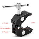 Articulating Friction Arm Super Clamp Monitor Mount for Camera Stabilizer Rig Support System Kit 1/4'' 3/8'' Screw Hole