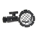 Microphone Shock Stand Accessory Holder Mount with Cold Shoe for Camera Stabilizer Rig Quick Release Plate