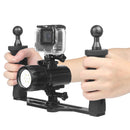 Underwater Lighting Photography Kit for GoPro Camera Stabilizer Rig Aluminum Alloy Handheld Gimbal Tray Mount