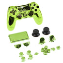 Full Shell Kit for Sony PS4 Pro Cover Case Skin Set Replacement Button Accessory Bundle 16Pack Green