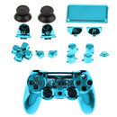 Full Shell Kit for Sony PS4 Pro Cover Case Skin Set Replacement Button Accessory Bundle 16Pack Blue