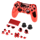 Full Shell Kit for Sony PS4 Pro Cover Case Skin Set Replacement Button Accessory Bundle 16Pack Red