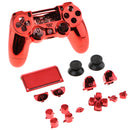 Full Shell Kit for Sony PS4 Pro Cover Case Skin Set Replacement Button Accessory Bundle 16Pack Red