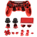 Full Shell Kit for Sony PS4 Pro Cover Case Skin Set Replacement Button Accessory Bundle 16Pack Red