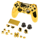 Full Shell Kit for Sony PS4 Pro Cover Case Skin Set Replacement Button Accessory Bundle 16Pack Gold