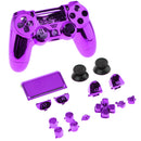 Full Shell Kit for Sony PS4 Pro Cover Case Skin Set Replacement Button Accessory Bundle 16Pack Purple