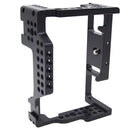 Video Camera Cage Stabilizer for Sony A7III A7RIII A7MIII 1/4'' 3/8'' Screw Flash Shoe Mount External Microphone Monitor