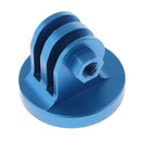 Camera Tripod Mount Adapter for GoPro Sjcam Xiaomi Yi Selfie Stick Monopod Accessory 1/4 - 20 Inch Screw Hole Blue