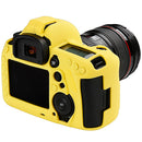 Dustproof Camera Body Silicone Case Soft Cover Skin Yellow Protector for Canon 5D Mark IV