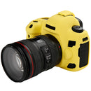 Dustproof Camera Body Silicone Case Soft Cover Skin Yellow Protector for Canon 5D Mark IV