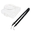 Crystal Protective Case Bag Dust-proof Protector with Adjustable Strap for Fujifilm Instax Square SQ6 Polaroid Camera