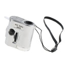 60X Magnifying Glass Eye Magnifier Jewelry Loupe Watch Microscope with UV LED Light Wide Application
