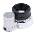 20X Magnifying Glass Eye Magnifier Jewelry Loupe Watch Microscope with 6 LED Beads Bright Light Wide Application