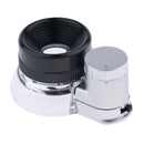 20X Magnifying Glass Eye Magnifier Jewelry Loupe Watch Microscope with 6 LED Beads Bright Light Wide Application