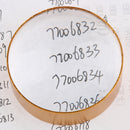 Magnifier Glasses Dome Table Top Jewelry Loupe 6X for Watch Electronics Repair Tool Kit Metal Optical Glass Golden