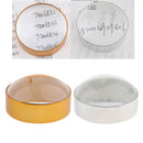 Magnifier Glasses Dome Table Top Jewelry Loupe 6X for Watch Electronics Repair Tool Kit Metal Optical Glass Golden