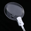 Adjustable Metal Hose LED Jewelry Magnifier Loupe with Light Table Top Magnifying Glasses Lamp 1.8X Clear Magnification